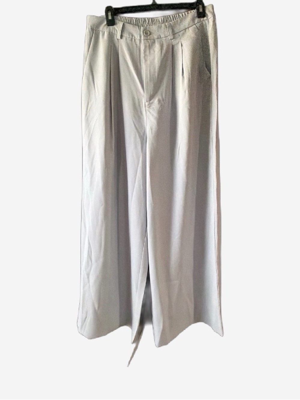Women’s Wide-Leg Dress Pants in Light Gray
